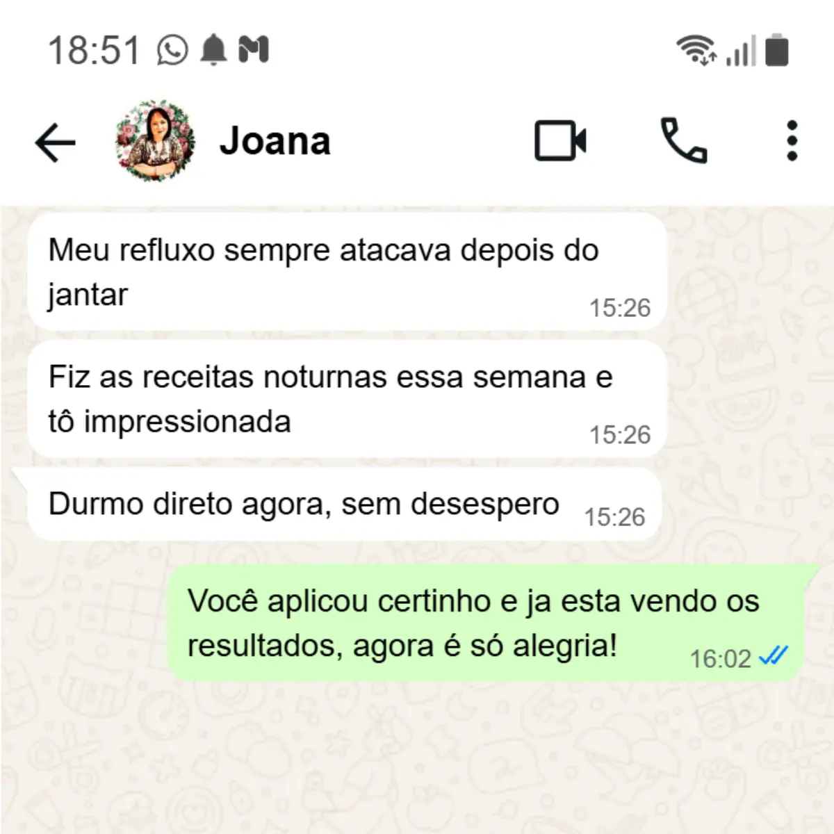 Depoimento WhatsApp Joana