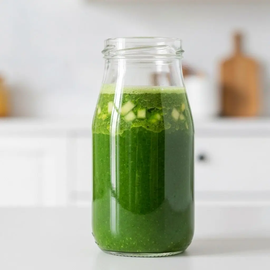 Smoothie de maçã, espinafre e gengibre